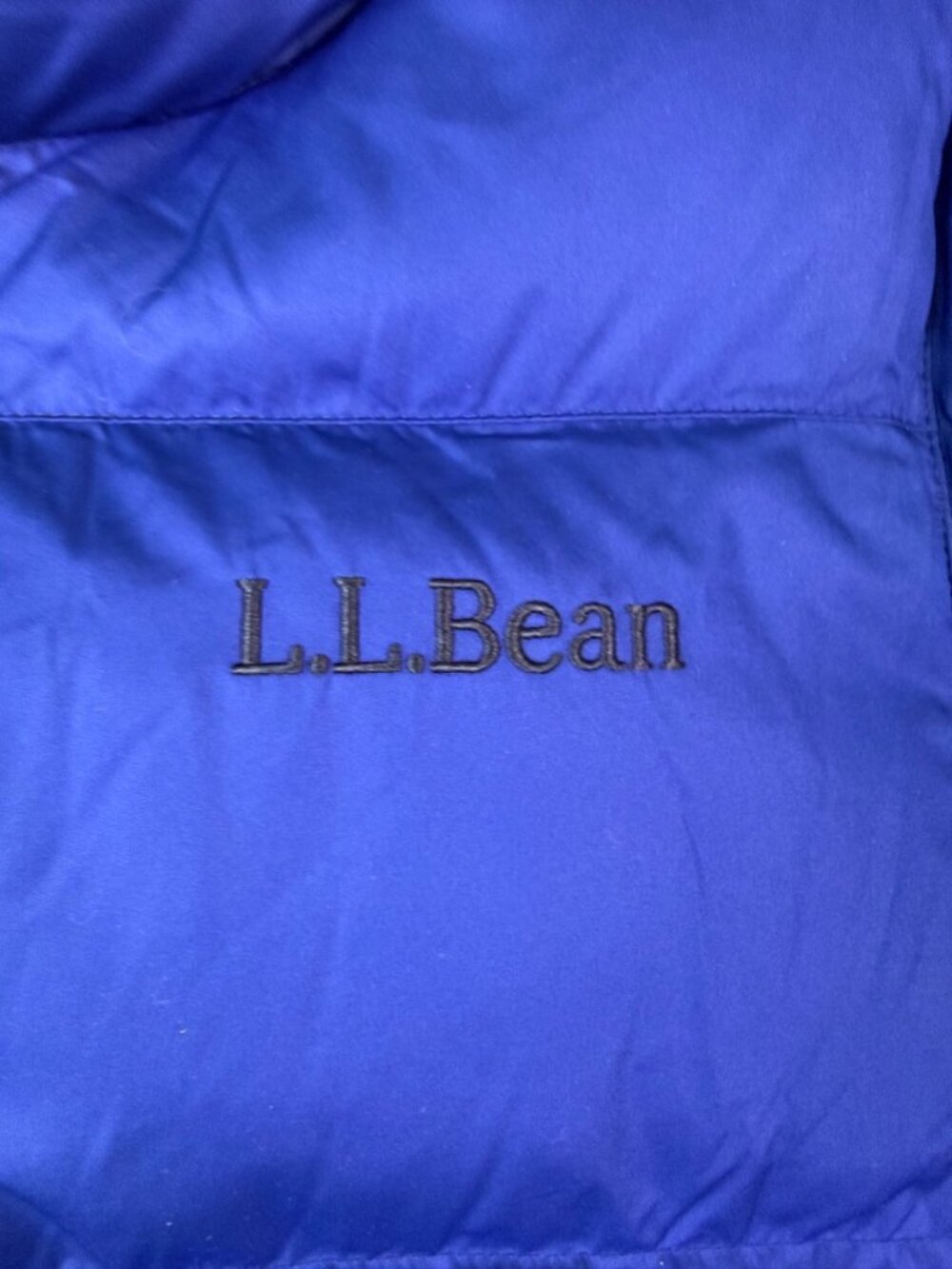 L.L. Bean Mens Colbalt Blue Down Jacket With Tags Warm Winter Sz M - Picture 7 of 13